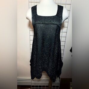 Orage Shimmering Black mini dress